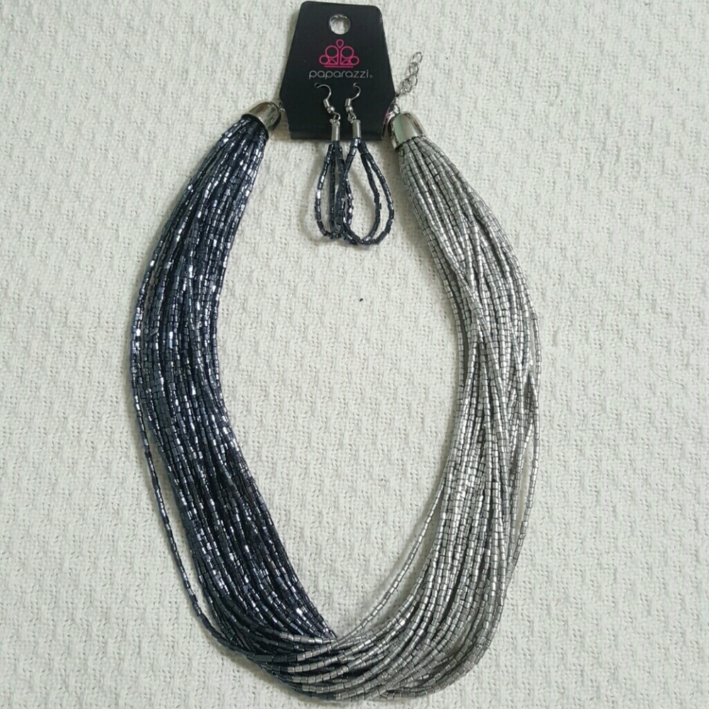 Paparazzi Two-tone Seed Bead Necklaces & Earrings